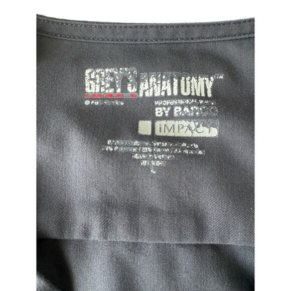 Grey’s Anatomy Women’s Gray Scrub Top Size Large V-Neck 3 Pocket Stretch 7187 - Picture 4 of 7